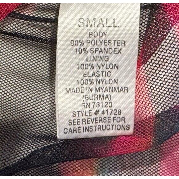 Fredrick’s Of Hollywood Size Small Sheer Mesh Underwire Camisole Lingerie Artsy - Picture 7 of 7